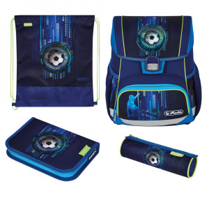 Ghiozdan echipat Loop Plus, motiv Soccer