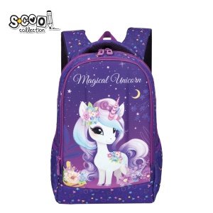 Ghiozdan ergonomic MAGICAL UNICORN - S-COOL, 40x29x14 cm