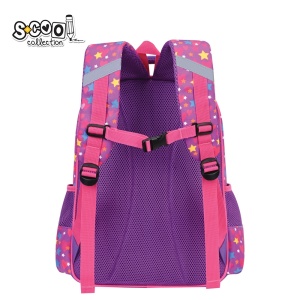 Ghiozdan fete neechipat S-COOL 3D ergonomic Unicorn, 42x30x22 cm3