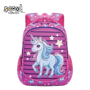 Ghiozdan grădiniță UNICORN - S-COOL, 34x23x14 cm
