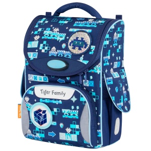 Ghiozdan neechipat Nature Quest Pro, dimensiune 35 x 31 x 19 cm, motiv Iceman Wonders, Go Ocean