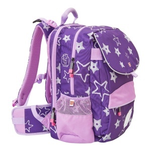 Ghiozdan școală Hansen LEGO Core Line - design Stars - violet3