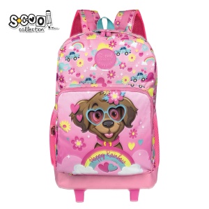 Ghiozdan Trolley HAPPY RAINBOW - S-COOL, 45x32x16.5 cm