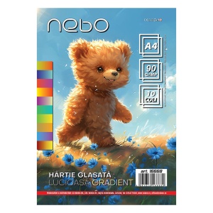 Hârtie glasată gradient Nebo, A4, 90 gr, 10 coli/set3