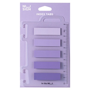 Index adeziv plastic, 12x44mm 5 nuanțe, 20 file, Deli8