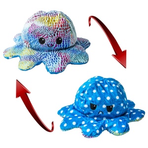 Jucărie reversibilă din pluș, Caracatiță, 20 cm5