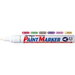 Marker cu vopsea Artline 400XF, corp metalic, vârf rotund 2.3mm 6