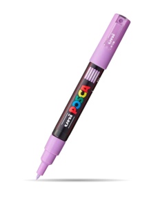 Marker cu vopsea Posca UNI PC-1M, vârf rotund, 0.7mm, diverse culori6