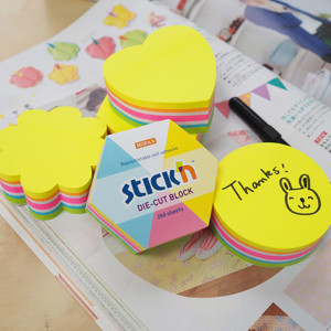 Notes autoadeziv Stick"n - 5 culori fluorescente, 67 x 67 mm, 250 file2