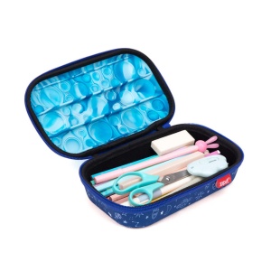 Penar cu fermoar ZIPIT Bubble Top Storage Box - Blue Space3