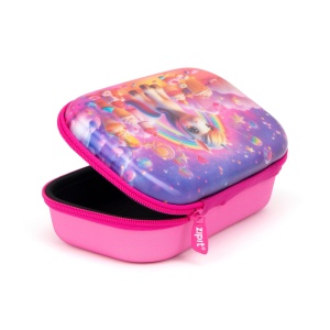 Penar cu fermoar ZIPIT Lenticular Top Storage Box - Unicorn PinkCloud3