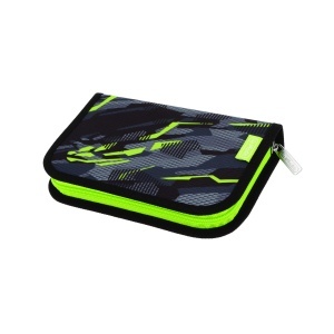 Penar echipat Herlitz, 31 piese, 2 clape, dimensiune 14 x 20.3 x 3.5 cm, motiv Wild Panther