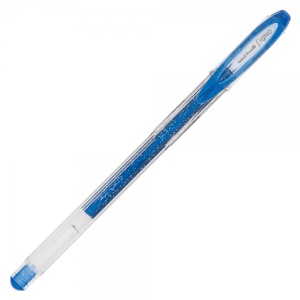 Pix cu gel Uni-ball Sparkling UM-120SP, 0.7mm, cu capac, corp transparent, scris diverse culori cu sclipici3
