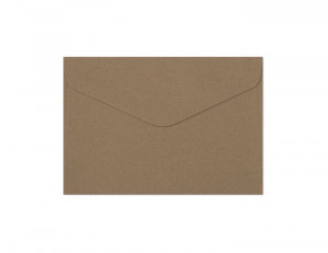 Plic C6 gumat (114x162mm), bej închis kraft, 120g/mp
