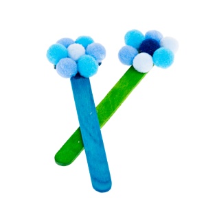 Pom - pom albastru degrade - Accesorii craft Daco - Img 2