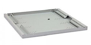 Raft fix perforat Triton 19" 1U/750 capacitate incarcare 80kg, negru - Img 2