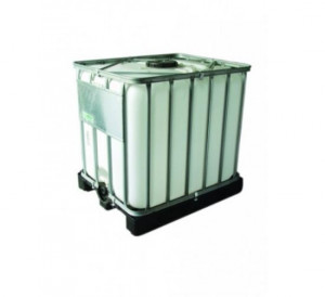 Rezervor 1000L cu grilaj metalic.