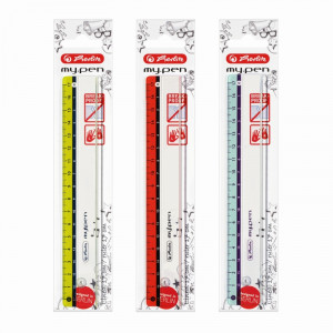Rigla plastic 17cm My.Pen, disponibil in 3 culori, Herlitz