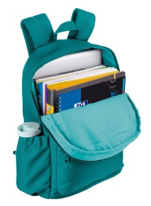 Rucsac Oxford B-You, 1 compartiment, 29 x 42 x 17 cm, capacitate 18 l, compartiment laptop, buzunar ascuns cu fermoar dublu pentru dreptaci / stangaci, buzunare / separatoare interioare, buzunare laterale, breloc chei, poliester reciclat, culoare turcoaz5