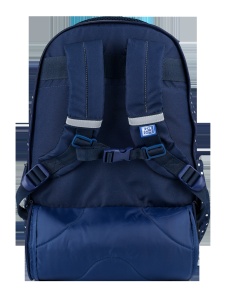 Rucsac Oxford Trolley Dots, 3 compartimente, 29 x 44 x 22 cm, 28 l, buzunar frontal cu fermoar, buzunare laterale, buzunar exterior ascuns cu fermoar dublu pentru dreptaci / stângaci, etichetă nume, suport orar, mâner și barete buretate, mâner telescopic4