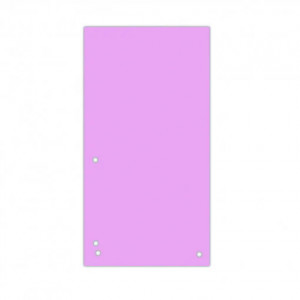 Separator carton DONAU Duo pentru biblioraft 105 x 235 mm 190g/mp set 100 buc, cu perforație dublă, ideal pentru organizare documente în bibliorafturi.