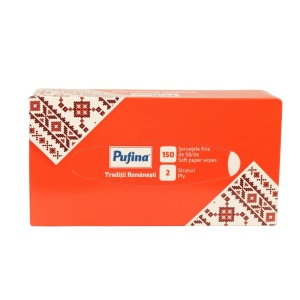 Șervețele cutie Pufina, 2str, 150 buc