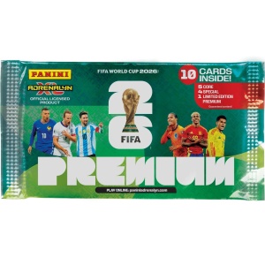 Set 10 plicuri cartonașe PREMIUM POCKET Panini FIFA World Cup Adrenalyn XL 20262