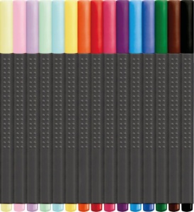 Set 15 buc liner Faber-castell promo, 0.4 mm, cutie metal2