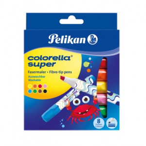 Set 8 carioci cu varf tesit Pelikan Colorella Super 411