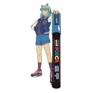 Set 8 culori markere MANGA HERO 8 UNI PC-5M Posca, 1.8-2.5 mm4
