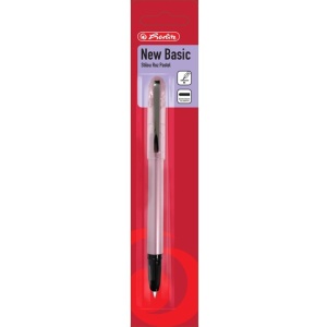 Stilou Herlitz New Basic, peniță M, blister2