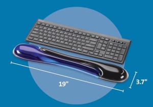 Suport ergonomic duo gel pentru încheietura mâinii Kensington, albastru-negru3