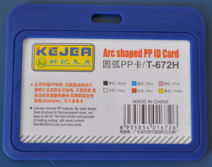 Suport orizontal pentru carduri ID din PP rigida color Kejea