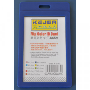 Suport vertical pentru carduri tip flip din PP bleumarin Kejea