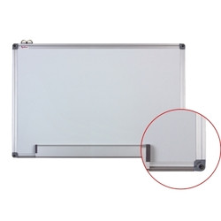 Whiteboard magnetic, ramă aluminiu, 120x150 cm, Optima