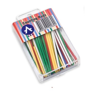 Bețișoare școlare pentru numărat ARK 069, set de 80-100 buc, diverse culori, PVC