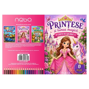 Carte de colorat NEBO, A4, 8 file, Printese3