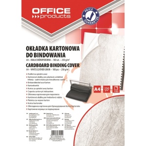 Copertă carton imitație piele Office Products, A4, 250g/mp, 100 buc/top2