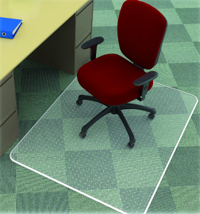 Covoras PVC transparent, protectie mocheta, 150 x 120cm - forma dreptunghiulara, Q-Connect