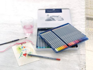 CREIOANE COLORATE AQUARELLE 48 CULORI GOLDFABER CUT. METAL FABER - Img 2