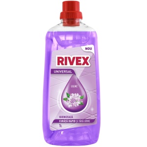 Detergent universal Rivex antibacterian, Liliac, 1l