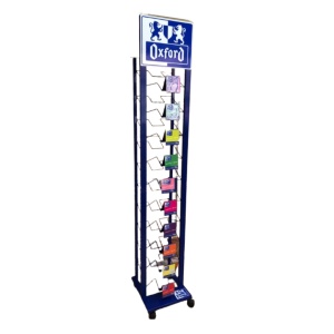 Display de podea, dimensiuni 35x35,5x200 cm, 10 polite, Oxford