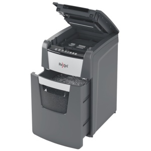 Distrugator de documente automat REXEL OPTIMUM 150M, P5, micro-cut (particule), 150 coli, cos 44l, negru3