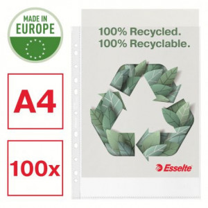 Filă protecție transparentă Esselte 70 microni 100 buc/set pentru protecția documentelor