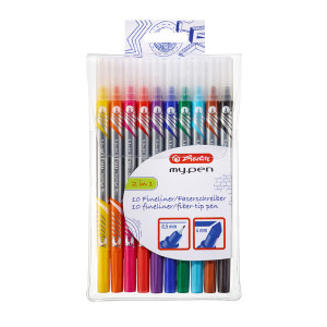 Fineliner+cariocă My.Pen set 10 ambalaj transparent
