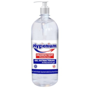 Gel antibacterian dezinfectant pentru mâini Hygienium, 1000ml (Avizat de Ministerul Sănătății)