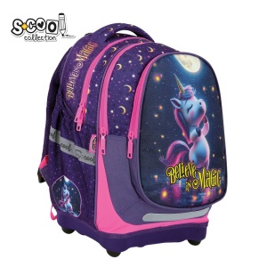 Ghiozdan anatomic BELIEVE IN MAGIC - S-COOL, 39x33x18 cm2