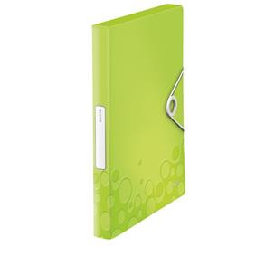 Mapa plastic cu elastic LEITZ WOW Jumbo A4 30mm, PP, culori vibrante, 250 coli – ideală pentru organizarea documentelor.