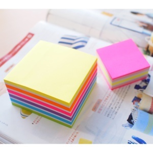 Notes autoadeziv Stick'n, 51x51 mm, 250 file - 5 culori neon