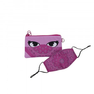 Penar neechipat fete, 1 fermoar, Dimensiuni 21x0,8x13cm, dublu , Face-It Bandit - roz ZIPIT - Img 2